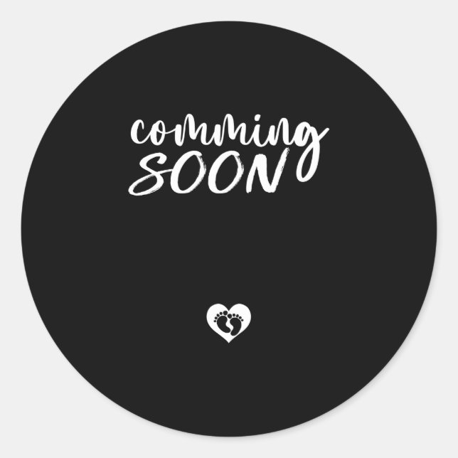New Baby Coming in 2024 pregnancy announcement Classic Round Sticker (Front)
