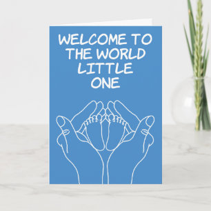 New Baby Congratulations Baby Boy Card