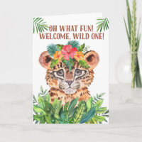 New Baby Congratulations Baby Cheetah Jungle Theme