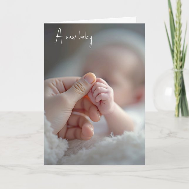 New Baby Congratulations  Card (Front)