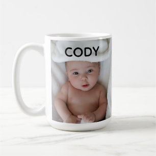 NEW BABY CUSTOM PHOTO COFFEE MUG