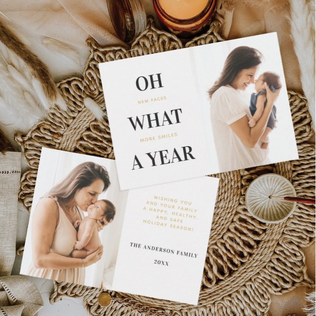 New Baby Family Photo Christmas Cards (Creator Uploaded)