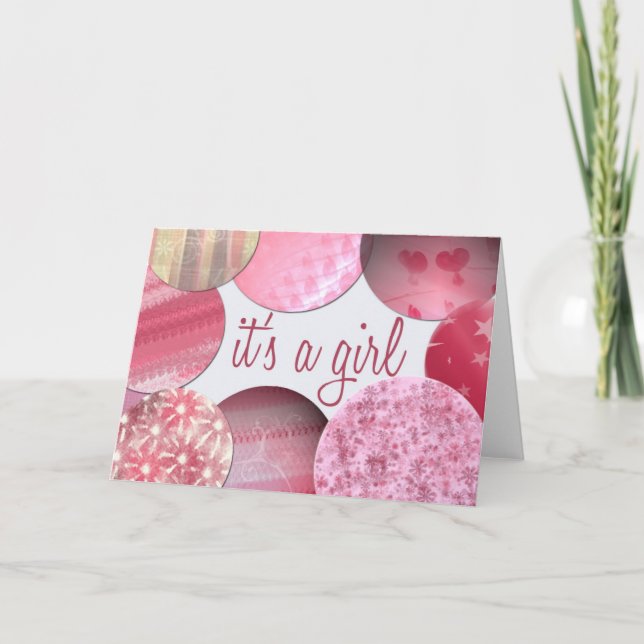 New Baby Girl! Announcement (Front)