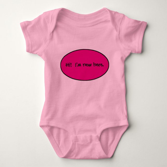 New Baby Girl Baby Bodysuit (Front)