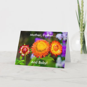 New Baby: Mother, Father, Baby Card
