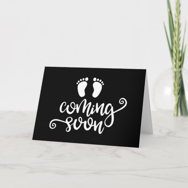 "NEW BABY ON THE WAY" ANNOUNCEMENT (Front)