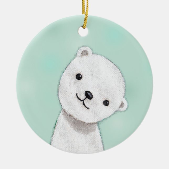 New Baby Ornament Custom Personalised Ornament (Front)