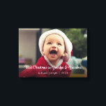 New Baby Our First Christmas as Grandparents Canvas Print<br><div class="desc">This simple photo canvas print will be a great Christmas gift for new grandparents. All text can be customised including changing "grandpa & grandma" to "papa & nana" or any wording of your choice. Add your own photo to create the perfect Christmas keepsake to celebrate their first holiday season as...</div>