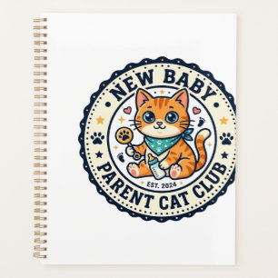 New Baby Parent Cat Cat Mum Gift Idea - New Baby P Planner