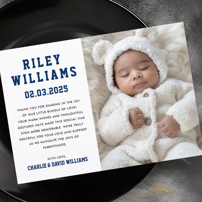 New baby photo birth announcement (New baby photo birth announcement)