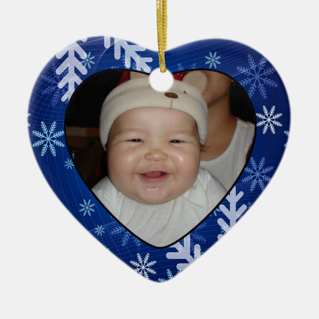 New Baby Photo Gift Tag & Ornament (Front)