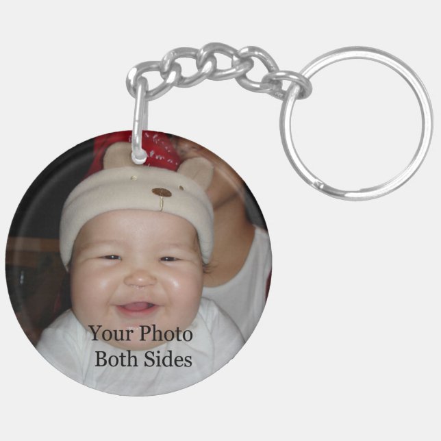 New Baby Photo Key Ring (Back Left)