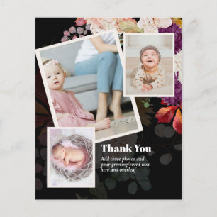 New Baby Photo Thank You Cards Modern Budget