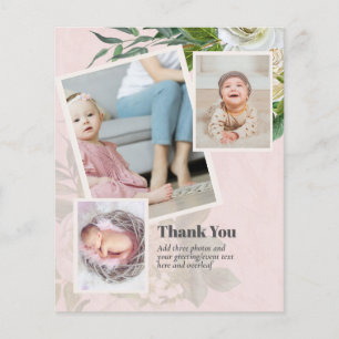 New Baby Photo Thank You Cards Modern Budget