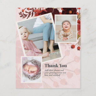 New Baby Photo Thank You Cards Modern Budget