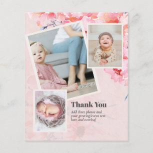 New Baby Photo Thank You Cards Modern Budget