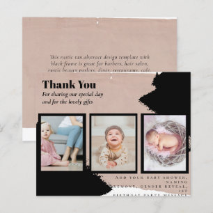 New Baby Photo Thank You Cards Modern Budget