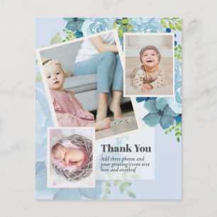 New Baby Photo Thank You Cards Modern Budget