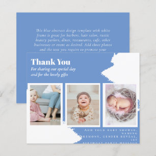 New Baby Photo Thank You Cards Modern Budget