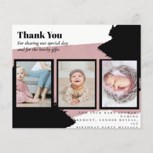 New Baby Photo Thank You Cards Modern Budget