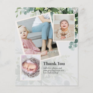 New Baby Photo Thank You Cards Modern Budget