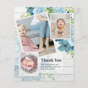 New Baby Photo Thank You Cards Modern Budget