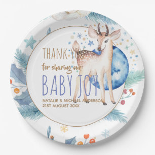 New Baby Photo Thank You Cards Modern Budget Paper Plate