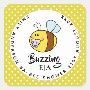 New Baby Photo Thank You Cards Modern Budget Square Sticker