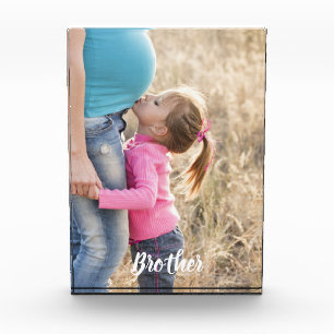 New Baby Pregnancy Photo with Sibling