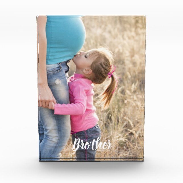 New Baby Pregnancy Photo with Sibling (Front)