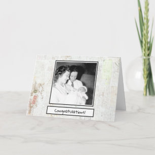 New Baby Retro Photo Card