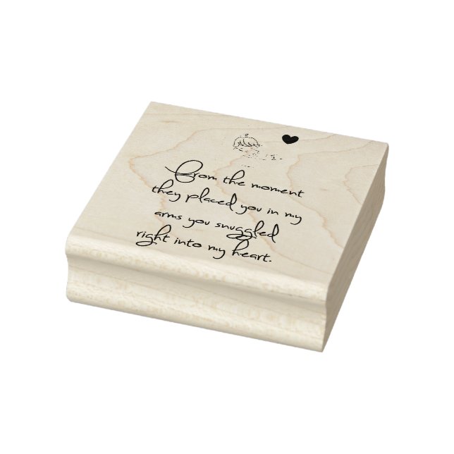 New Baby Rubber Stamp (Stamp)