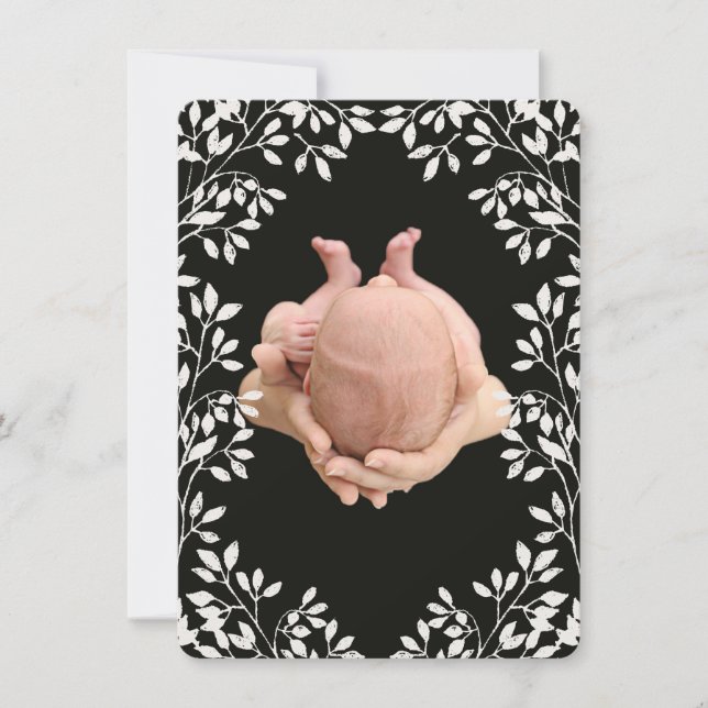 New Baby Sip & See Thank You Birth Announcement (Front)