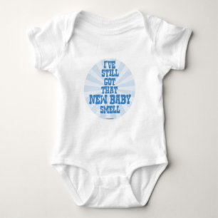 New Baby Smell Blue Bodysuit