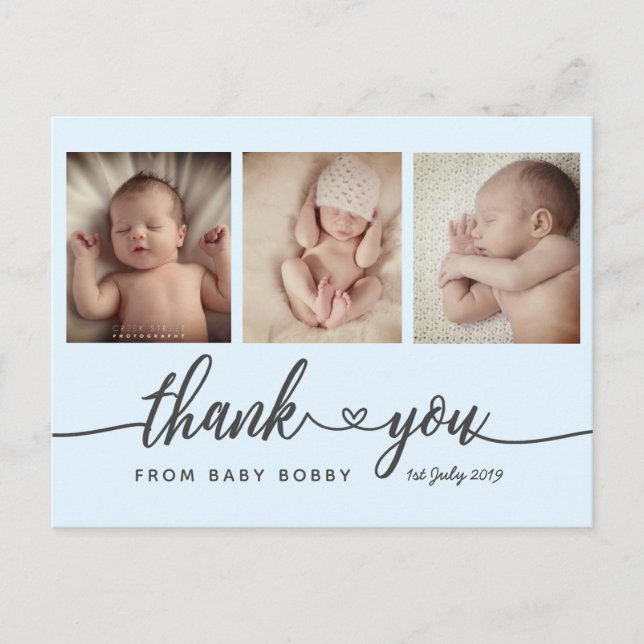 New Baby thank you cards, birth announcement cards (Front)