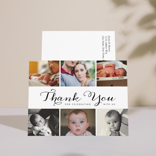 New Baby Thank You Photo Post Card (Creator Uploaded)