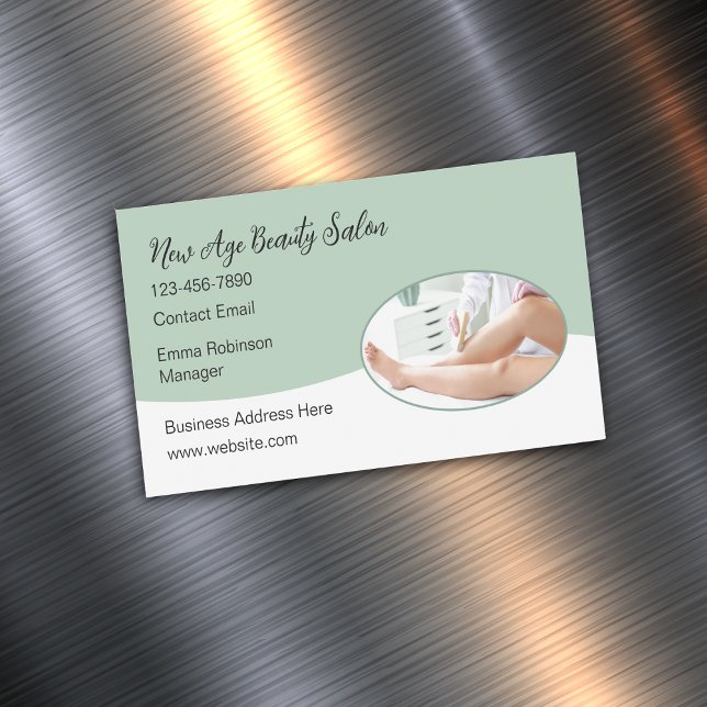 New Beauty Skin Care Salon Magnetic Business Cards (Creator Uploaded)