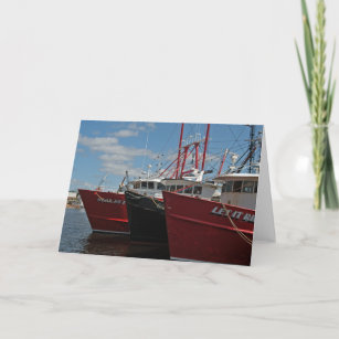 New Bedford Fishing Boats greeting card