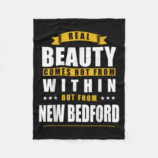 New Bedford - Funny D City Gift  Fleece Blanket (Front)