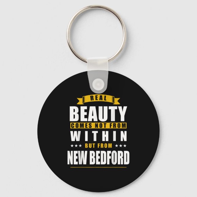 New Bedford - Funny D City Gift  Key Ring (Front)