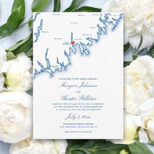 New Bedford MA Map Elegant Navy Blue Wedding