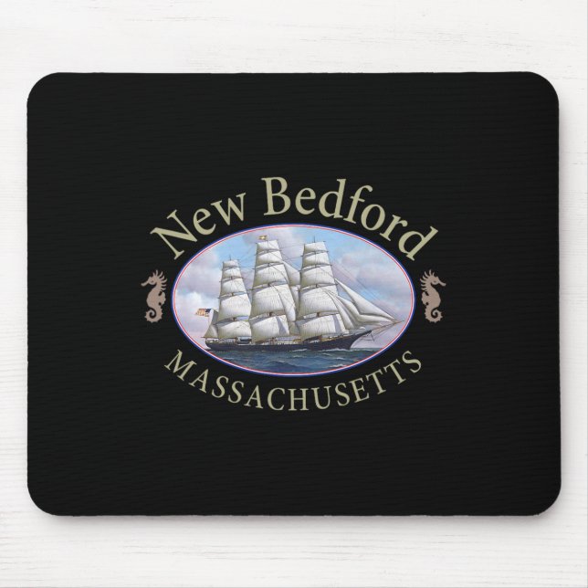 New Bedford Machusetts Nautical Tall Ship  Mouse Pad (Front)