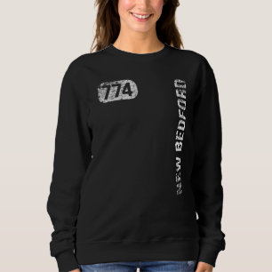 New Bedford Massachusetts 774 Area Code Vintage Re Sweatshirt