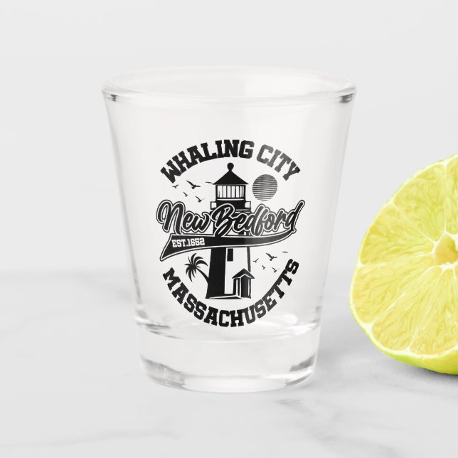 New Bedford,Massachusetts Shot Glass (Front)