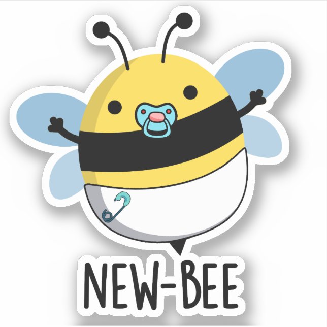 New Bee Funny Insect Bug Pun  (Front)