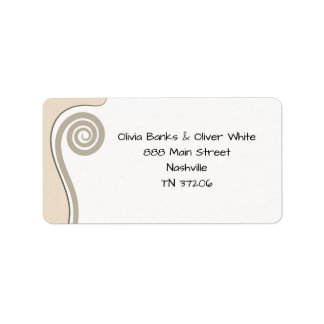 New Beginning - Koru Swirl - Spring Wedding Label