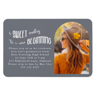 New Beginnings 2023 Photo Graduation Party Magnet