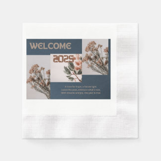 New Beginnings Ahead 2025 Napkin