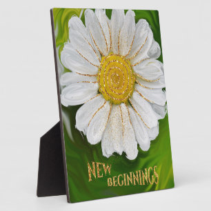 New Beginnings - Daisy flower power Plaque