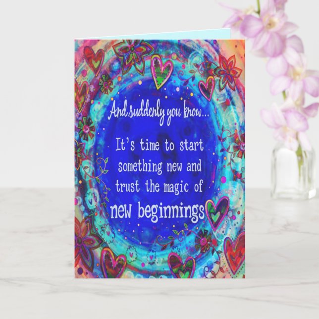 “New Beginnings” Inspirivity Card (Orchid)